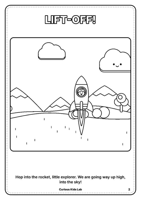 Page 3 du livre de coloriage « Livre de coloriage : les étages du ciel »