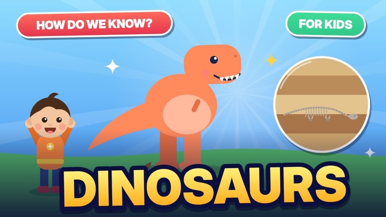 Dinosaurs and Fossils: video for kids
