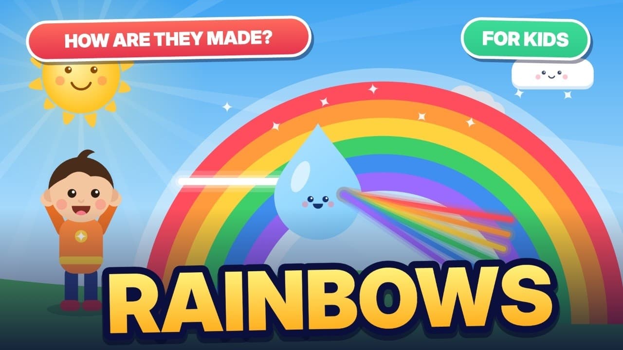 Comment se forme un arc-en-ciel ? : vidéo pour enfants